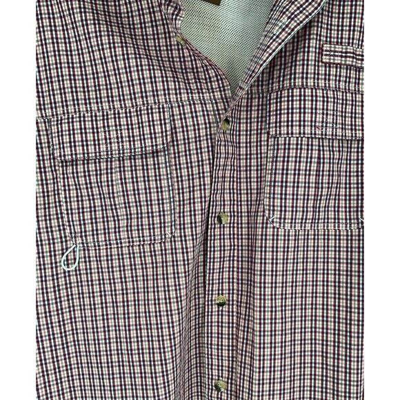 Big Sky Outfitters Shirt Men's Sz XL Plaid Button Up Outdoor Fishing Vented Top - Picture 7 of 8